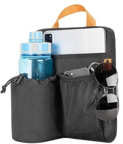 Portavasos de Silla de Playa Bolsa Organizadora Portátil con Botella y | Organizador Lateral De Silla Gafas Sol, Teléfono, Snack, Libro, Playa, Aire Libre, Patio, Pesca, Senderismo