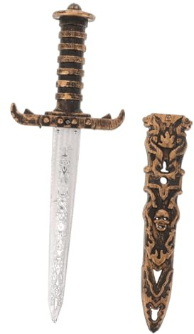 BESTonZON Cuchillo De Juguete De Plástico para Cosplay Accesorio De Fiesta para rol y Representaciones Teatrales