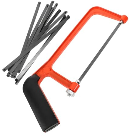 LALAFINA Segueta de Mano Multifuncional para Madera y Metal Herramienta Portátil para Bricolaje y Carpintería Pequeña
