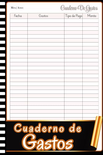 Cuaderno de Gastos: Organizador de gastos e ingresos | Control financiero personal y familiar | Registro mensual y anual con 112 páginas
