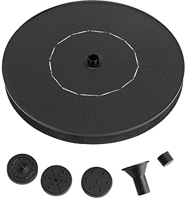 QANYEGN Solar Fountain Pump, Floating Solar Powered Water Pump, Standing Solar Panel Kit for Bird Bath, Garden, Pond, Pool, Outdoor