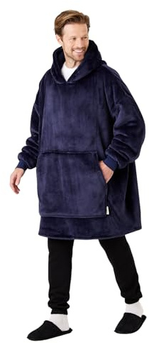 Snuggz Adult Hooded Blanket - Soft Double Layer Oversized Fleece Hoodie, Hoodie Blanket with Large Front Pocket