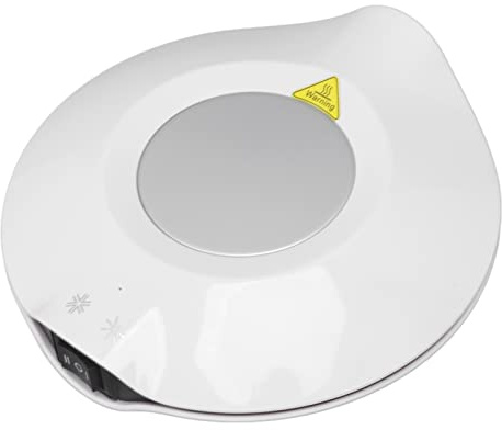RASTKY Scaldacaffè Intelligente Riscaldamento Rapido Raffreddamento Sottobicchiere USB per Ufficio Casa Regalo Invernale Persone ABS Bianco