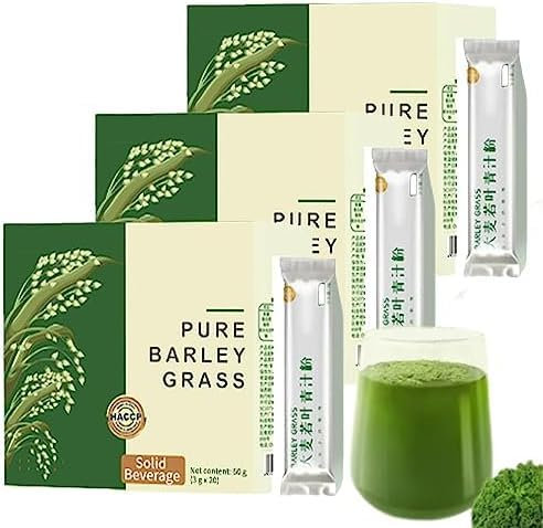 Naveta Gerstengras Pulver Reines Gerstengras Pulver Naveta Reine Bio Gerste 100% Reine Bio Unisex Gute Gesundheit