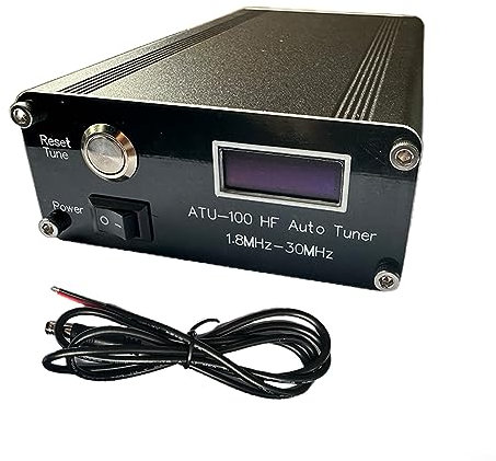 ATU-100 1,8-55 MHz Antennen-Tuner, 100 W Mini Automatischer Antennentunner mit 0,96 Zoll OLED-Display, Amateurfunkkommunikation