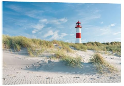 Posterlounge Leuchtturm List Ost auf Sylt Acrylglasbild | 60 x 40 cm von Jan Christopher Becke Wandbilder Wanddeko