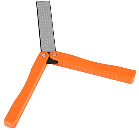 Schärfstein für Gartengeräte, DMT-Taschenmesserschärfer, Zusammenklappbarer Taschenmesserschärfer, Körnung 400600, Doppelseitiger Schleifstein, Gartenschere, Astschere oder