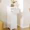 Bealife Armoire de Salle de Bain sur Pied avec 4 Tiroirs - Meuble de Rangement Étroite Idéal pour Salle de Bain, Chambre, Cuisine et Couloir