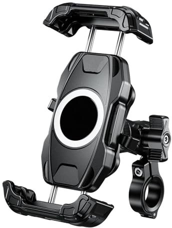DECTER GPS-Navigationshalterung Motorrad-Telefonhalter Mit Vibrationsdämpfer Und Hochgeschwindigkeits-Secure-Lock-Motorrad-Handyhalterung Motorrad Handyhalter