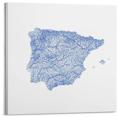 Poster decorativo da parete con mappa dei viaggi, Setubal, poster decorativo su tela, stampa artistica moderna, per camera da letto, 60 x 60 cm