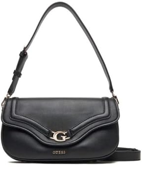 GUESS bolso de hombro Dea Flap Shoulder Bag Black negro