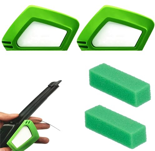 Generico 2 Pezzi Taglierina Affilatrice per Tergicristalli, Tergicristalli Taglierino, Taglierina per Tergicristalli con Spugna, Strumenti per La Riparazione dei Tergicristalli per Auto