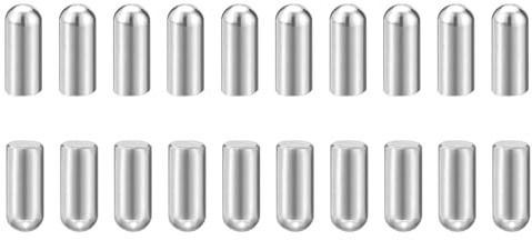 QUARKZMAN 20 Stück Zylinderstifte, 6mm x 15mm Metallstift, 304 Edelstahl | Zylindrische Rundkopf Dübelstifte Passstift für Werkzeugbau, Maschinenmontage und Vorrichtungen