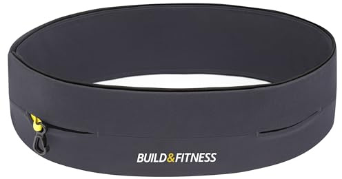 Build & Fitness Laufgürtel. Flip-Taille Gürteltasche, Schlüsselclip und Handyhalterung für Damen und Herren. Leicht, schlank, komfortabel und passend für alle Handymodelle