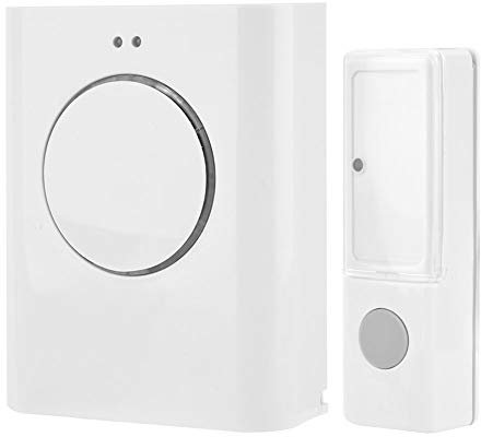 Funk Türklingel,Drahtlose Gegensprechanlage 200m Drahtlose Türklingel-Fernunterstützung zum Herunterladen von MP3-Klingeltönen wasserdichte Taste Batteriebetrieben