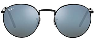 Ray-Ban New Round RB3637-002/G1-53 - Damen/Herren Sonnenbrille - BLACK