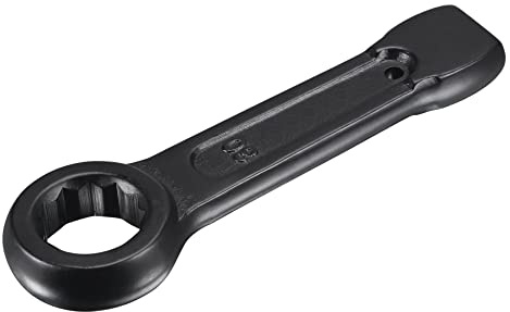 uxcell 30mm Box End Striking Ring Wrench, High Tensile Steel Single Head Spanner Hand Tool