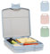 Ubbi Bento Box for Kids, BPA-Free, Leakproof, Dishwasher Safe, Food-Safe Material, Toddler and Kids Travel Lunch Containers, 4 Compartments, Cloudy Blue