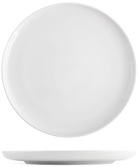 H&H Set 6 Piatti Piani Pearl Bianco In Porcellana Cm27