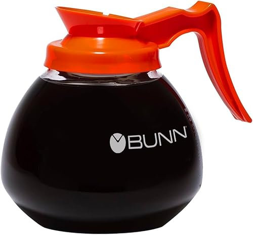 Generic Supply Depot Compatible with BUNN 12-Cup Glass Coffee Decanter, Orange, large