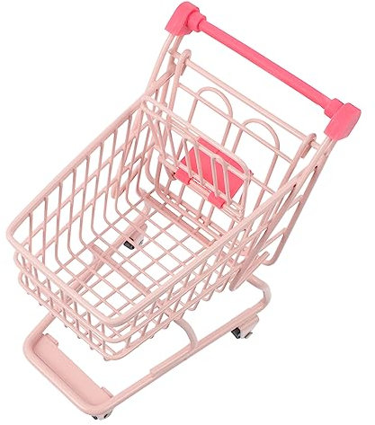 Gogogmee Mini-Einkaufswagen Aufbewahrungsspielzeug Kinderspielzeug aufbewahrungswagen Spielzeug für Kinder Spielzeug einkaufstrolley Miniwagen aus Metall Einkaufswagen-Modell Eisen