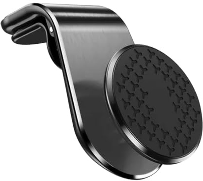 Adunsiaoto Autos Handy-Halterung, Magnet Adsorption Auto Handyhalterung, Magnetischer Handyhalter Für Lüftungsöffnung Auto, Starke Magnetische L-Typ Navigation Auto Handy-Halter(Legierung Schwarz)