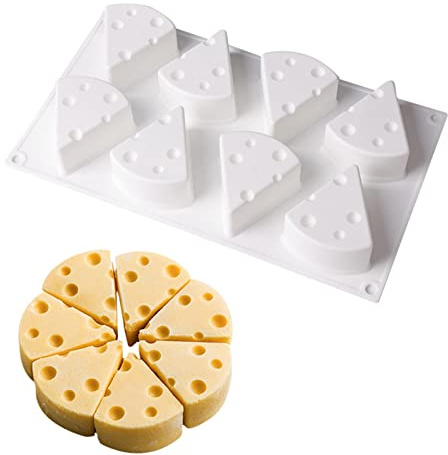 FIYSON Käse-Form,Antihaft-Silikon BackeN,Silikon in Lebensmittelqualität,3D-Silikon-Form zum Backen von Kuchen,Silikon-Eisform,Backform für Mousse-Kuchen,französische Dessertform für Gebäck
