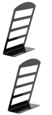 AOKWAWALIY Présentoir Boucles D'Oreilles Portable Support Boucles D'Oreilles En Plastique 24 Trous Pour 12 Paires Organisateur D'Affichage Noir Pour Maison Et Boutique
