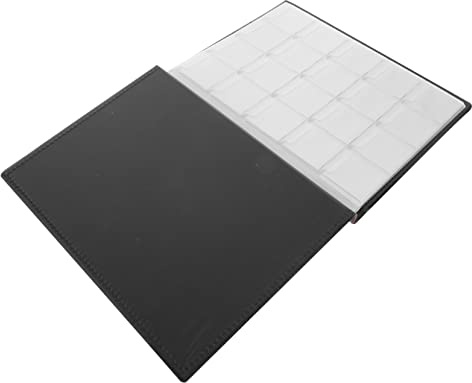 SHINEOFI Álbum De Colección De Monedas Organizador De Monedas Cuero Sintético Resistente Portátil Compacto Exhibición De Colecciones