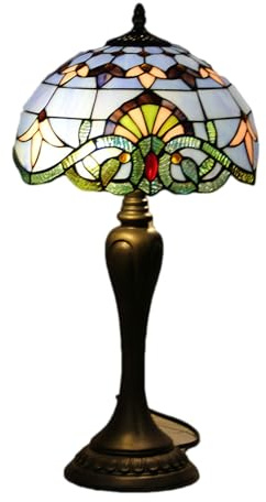 XFZJCHAP Lampada da Tavolo Pastorale Tiffany Lampada in Stile Vintage Barocco Lampada da Lettura sul Comodino della Camera da Letto Regalo di Nozze Lampada Decorativa per Ristorante Creativo