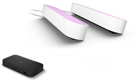 PH Paket HDMI Sync Box 8K + 2 Weiße Hue Play Lichtleisten – Immersion und Modernes Design