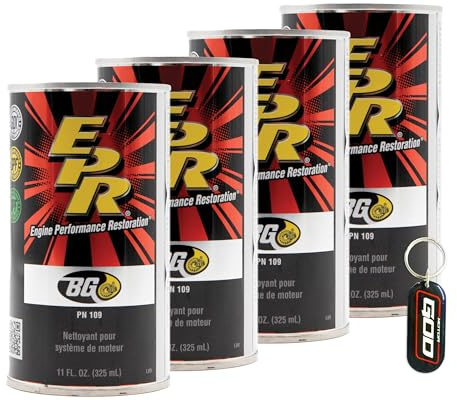 Motor God 4 Cans of New BG EPR Engine Performance Restoration 109 Key Chain