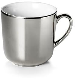 Dibbern SONDERAKTION Solid Color - Becher mit Henkel 0,32 l - platin - NEU - nicht spülmaschinen-/mikrowellenfest