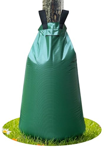 1 Wassersack Baum 100L Baumbewässerungssack Grün Bewässerungssack Baum Wassersack für Bäume Baumbewässerung Baumbeutel Bewässerungsbeutel aus PVC für Kleine und Große Bäume Jungbäume und Sträucher