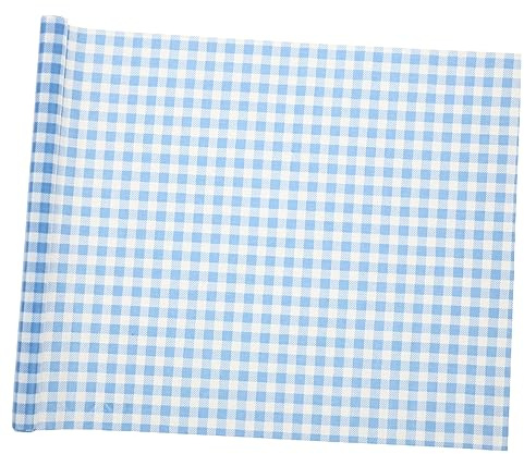 PERSELOSO Beeswax Food Wrap Roll Blue Checkered Fresh Keeping Paper Non-stick Food Wrapping for Kitchen Sandwich Vegetable Cheese Storage