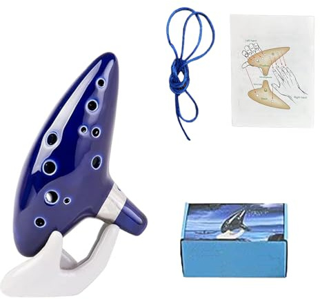 Tyatiyzn Ocarina en Do, Ocarina Alto, Flauta de Cerámica, para Principiantes, Principiantes de Ocarina