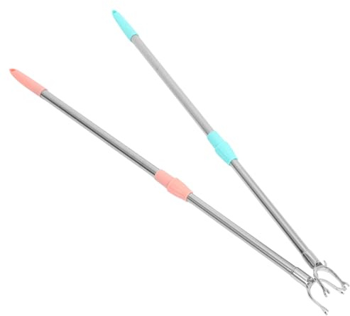 MUELODSIC 2 Piezas Varillas Telescópicas Extensibles para Ropa Varilla de Acero Inoxidable para Tendedero Barra Ajustable para Balcón y Armario Resistente y Ligera para Secado Doméstico