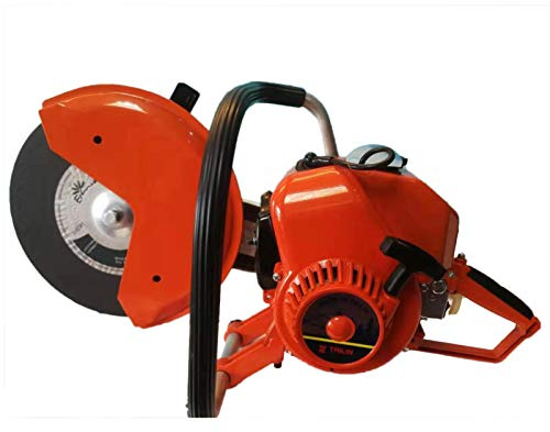 6.8HP Betonschneider Feuer Zahnlose Säge 6500-9000 r/min für Anwendungen wie Feuerbekämpfung, Abriss, Hausabbau,Doppelgriff Design & verdickte Schutzabdeckung