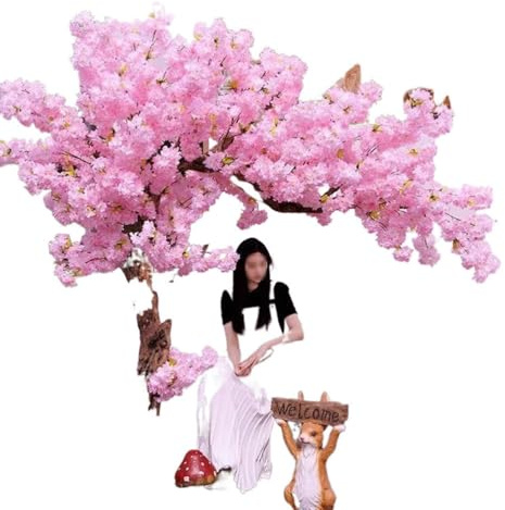 Large Cherry Blossom TreeStunning 100×80cm Artificial Wishing Tree for Indoor/Outdoor Decor Perfect for Weddings Parties Events & Home Decoration