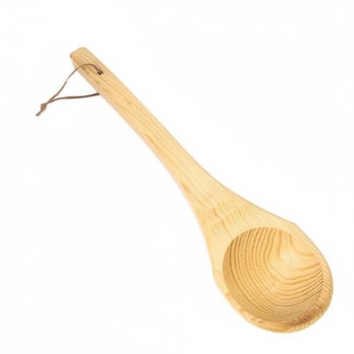 predolo Cazo de Agua para Sauna Resistente Al Alta Temperatura y la Humedad Cuchara para Verter Agua en Sauna para Spa, Pícea