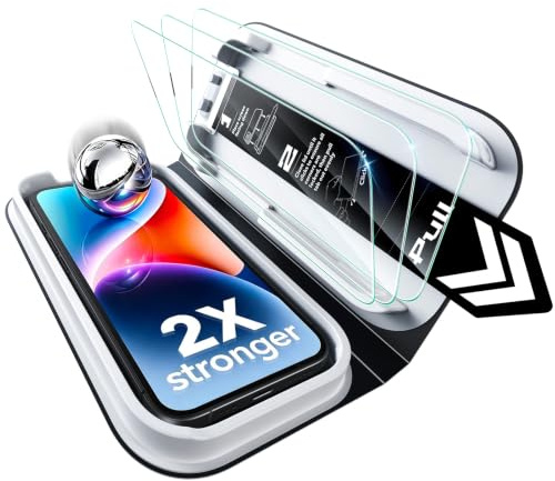 ESR 3 Stück für iPhone 13 Pro Max/iPhone 14 Plusfür Panzerglas, Classic | One-Pull Schnellinstallation, 2X Stoßschutz, 9H gehärtetes Glas, Vollflächig Displayschutzfolie, UltraFit-Ablage,Blasenfrei