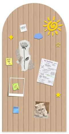Tableau d'affichage pliable 120x60cm, feutre épais de 0,9 cm, grand tableau en liège avec autocollant, panneaux muraux décoratifs à lattes pour bureau, chambre, salon, Chambre d'enfant-chameau