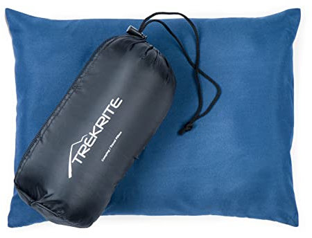 Trekrite Small Travel and Camping Pillow – Compact/Pack Away Cushion with Removable Washable Cover