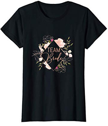 Damen JGA Junggesellinnenabschied Team Bride Blumenkranz T-Shirt