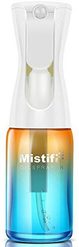 Mistifi Glass Oil Sprayer/Mister 5.1 fl oz (150ml), For Cooking Oil, Olive Oil, Soy Sauce, Vinegar, Non-Aerosol Refillable Dispenser, Spray Bottle (FS635 NiceSunset)