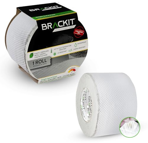 brackit White Masking Tape; Twin Pack - Easy Removal For Painting and Decorating or Arts and Crafts… (72mm)