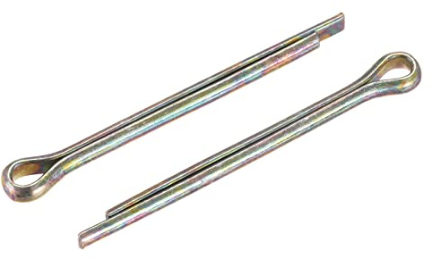 sourcing map 4Stk.Splint 5mm x 55mm Kohlenstoffstahl Klippverschluss Farbe Blau und Weiß