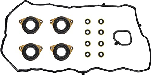 Engine Valve Cover Gasket Set for Honda Accord 2.4L K24, EX, EX-L, LX, LX-S, Coupe, Sedan, Sport Sedan, 2-Door, 4-Door, 2013, 2014, 2015, 2016, 2017, Replace 12030-5A2-A01