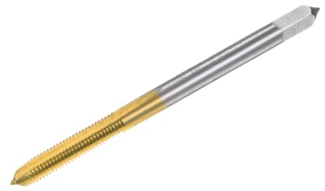 QUARKZMAN Gewindebohrer Metrisch M3 x 0.5, Titanbeschichtetes Kobalt-HSS (High-Speed-Stahl) mit 3 geraden Schneiden, Mini-Mikro-Schraubengewinde-Reparaturwerkzeug für Uhren und Uhren
