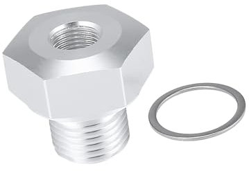 A ABSOPRO M16 x 1.5 Adapter 1/8 NPT Öldrucksensor-Adapter für GM LS-Serienmotoren Öldruckschalter